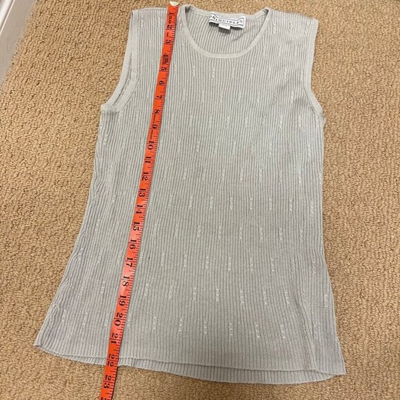 Vintage Principles Ribbed Knit Tank Grey – M - Picture 8 of 10